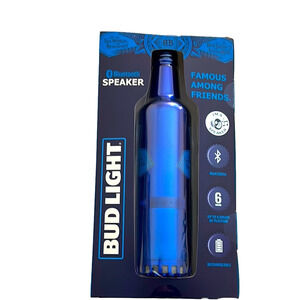 Bud Light Bluetooth Speaker Bottle Shape NEW !